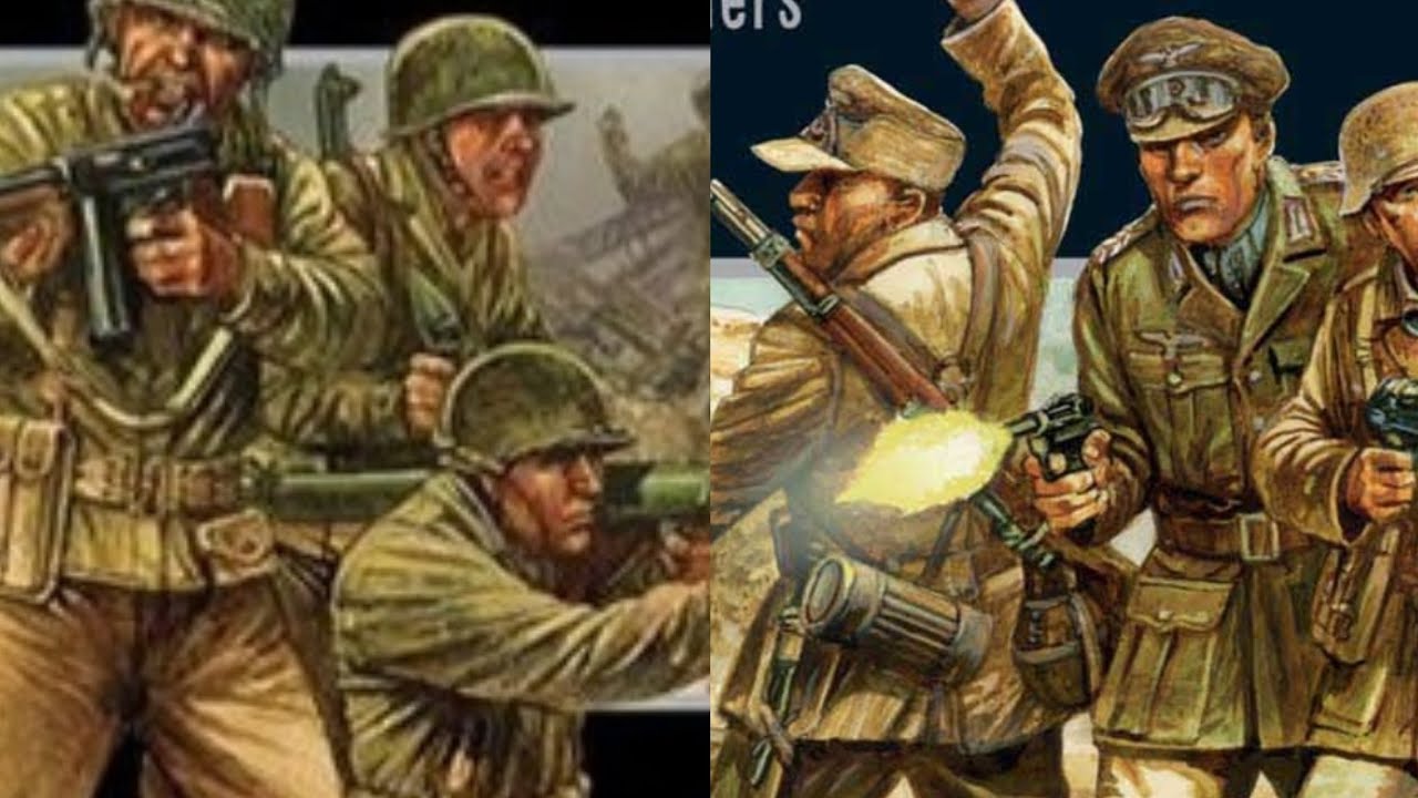 Warlord Games Bolt Action battle report. Usa vs Afrika Korps
