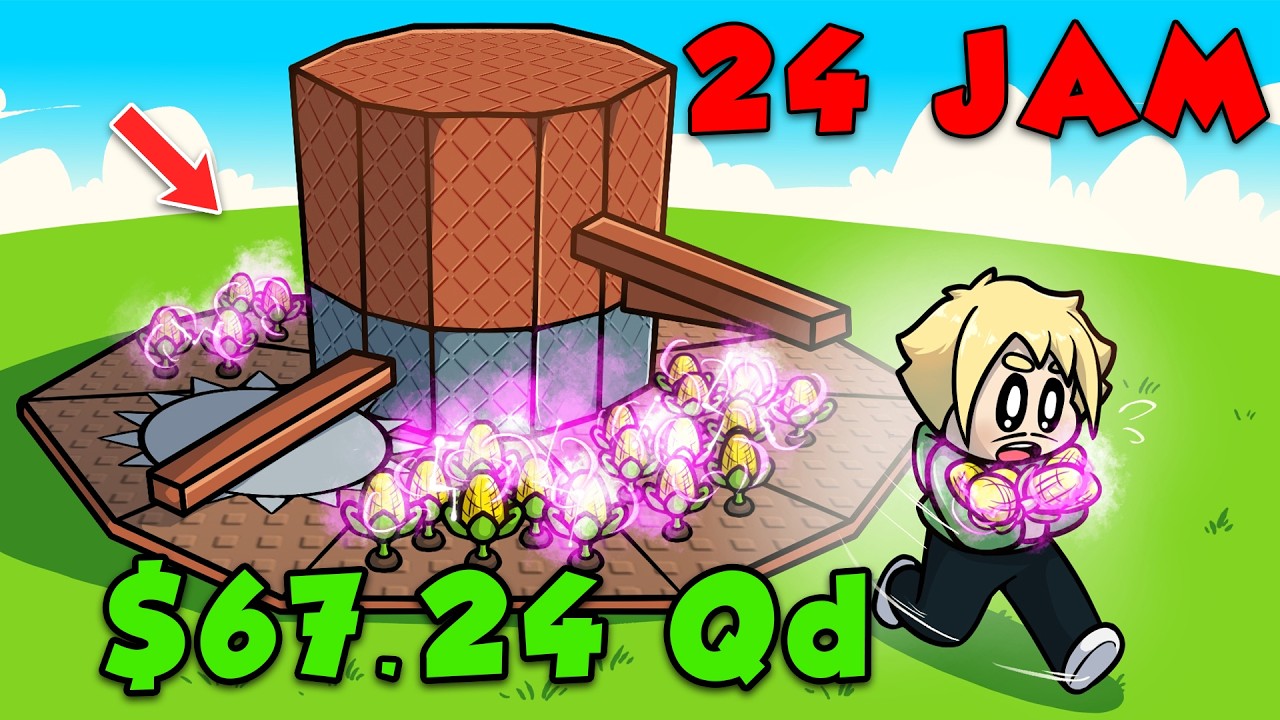 24 Jam bikin Garden Bulat di BUILD A RING FARM Roblox!!