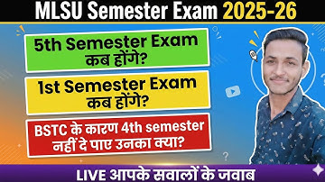 mlsu 5th sem. exam form 2025-26🤔 || mlsu ba 1st semester exam date 2025-26  || maharana classes ||