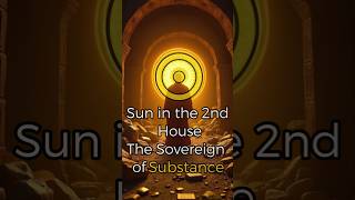 Sun in the 2nd House - The Sovereign of Substance - ☉ - #astrology #shorts