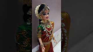 saree draped for doll as a bride saree draping  doll