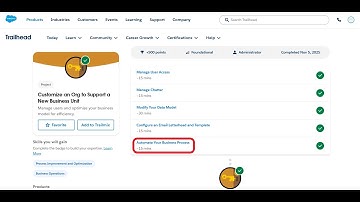 Automate Your Business Process | Customize an Org to Support a New Business Unit | Trailhead | Sales