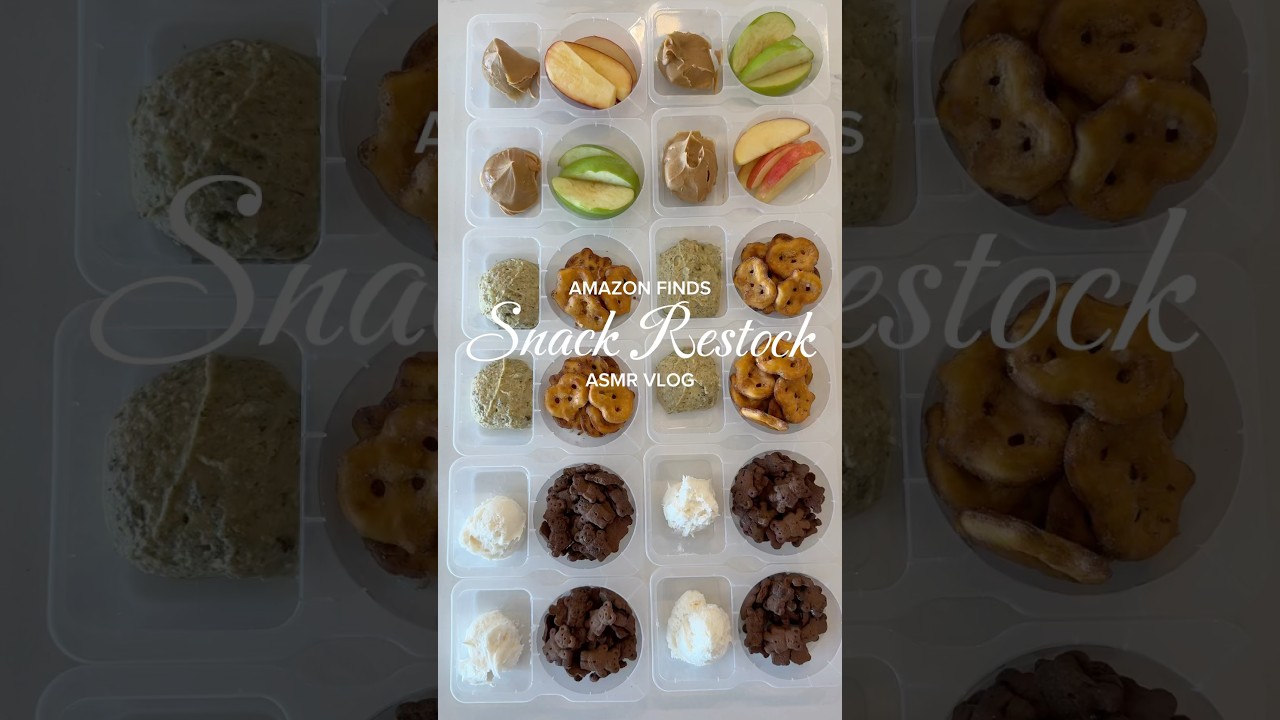 Snack container restock 🍏🥨 