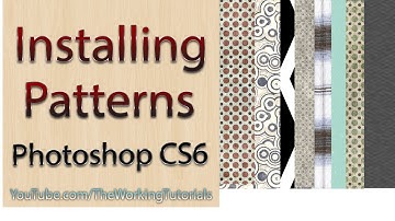 Photoshop CS6 : Installing Patterns