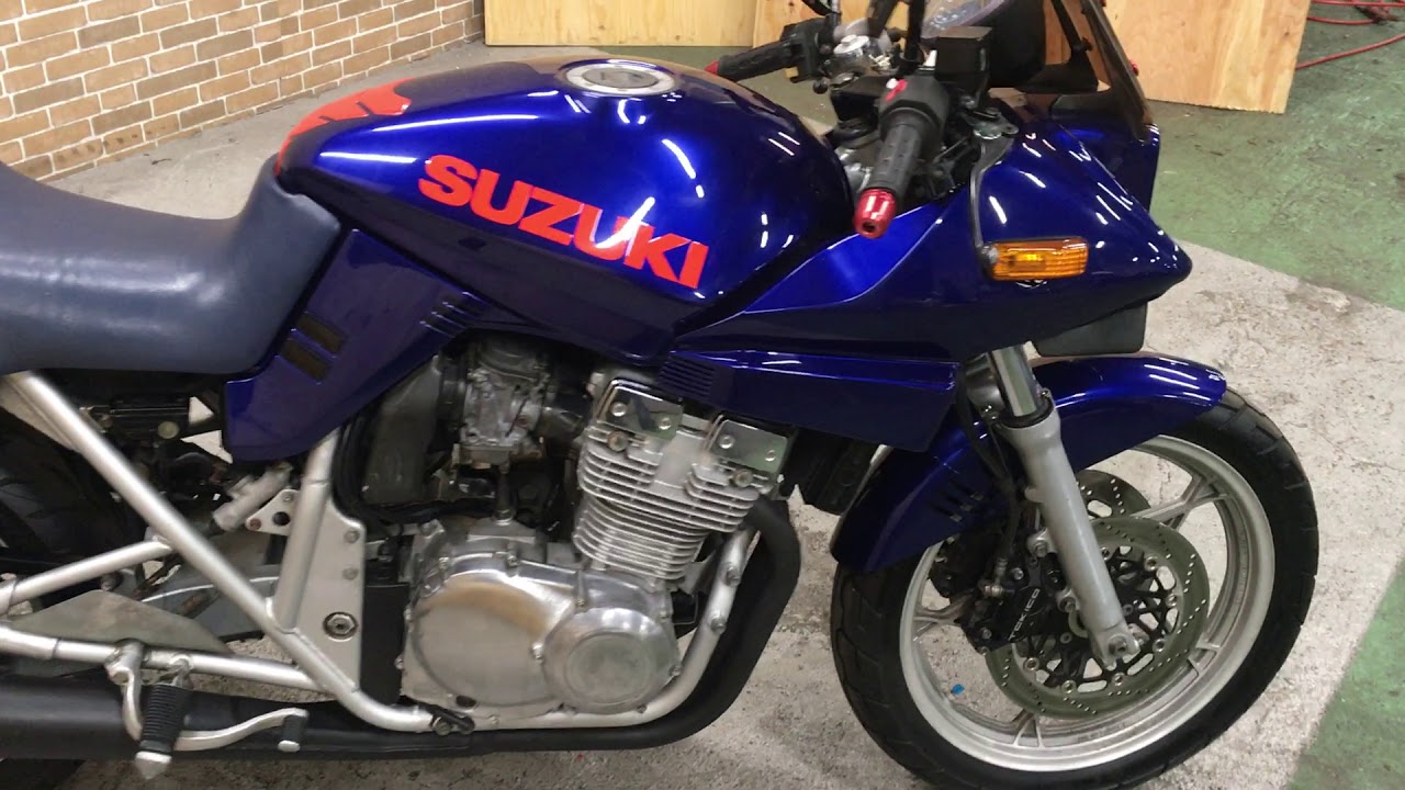 GSX400Sカタナ青0671600749777777 - YouTube