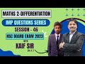 Imp Q Series : 1.Differentiation - Maths 2 | HSC Board Exam 2023 | Session 46 | Dinesh Sir