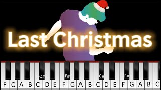 Visual Piano Lesson:Timeless Deliglight-Last Christmas by Wham with Effortless Harmony on Piano!🎵🎄 chords