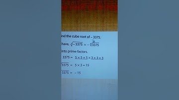Cube Root by Prime Factorization Method