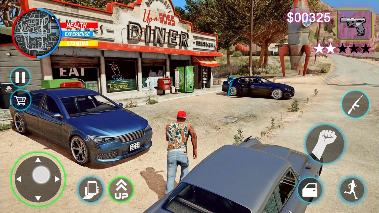 Реалистичная игра о гангстерских преступлениях — погони в открытом мире и перестрелки с полицией