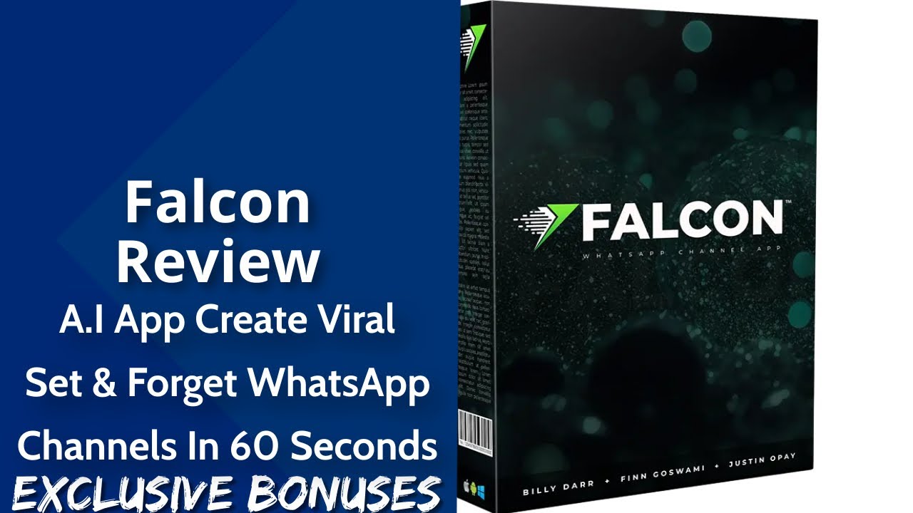 Falcon Review | A.I App Create Viral Set & Forget WhatsApp Channels In ...