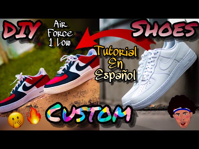 COMO PERSONALIZAR TENIS [DIY Shoes] Air Force 1 Low (JamboTV) - YouTube