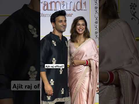 Pulkit Samrat With Wife Kritikharbanda Slaying The Saree Look Pulkitsamrat Bollywood Celebr