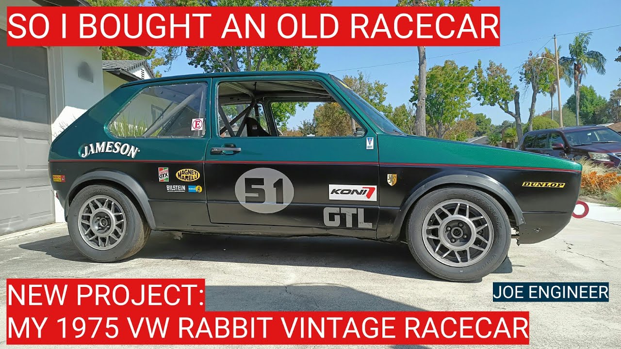 So I Bought An Old Racecar: My 1975 VW Rabbit Vintage Racecar - YouTube