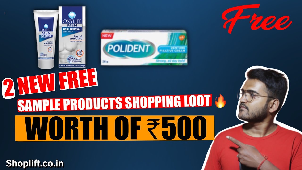 2 New Free Sample Products Shopping Loot In India 🔥 | Get Free Polident Cream + Dabur Hair Removal