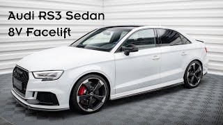 Audi RS3 Sedan 8V Facelift | Maxton Design Splitter Set | Presentation #310