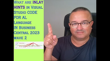 What are inlay hints in Visual Studio Code for AL language - Business Central version 23 (Preview)