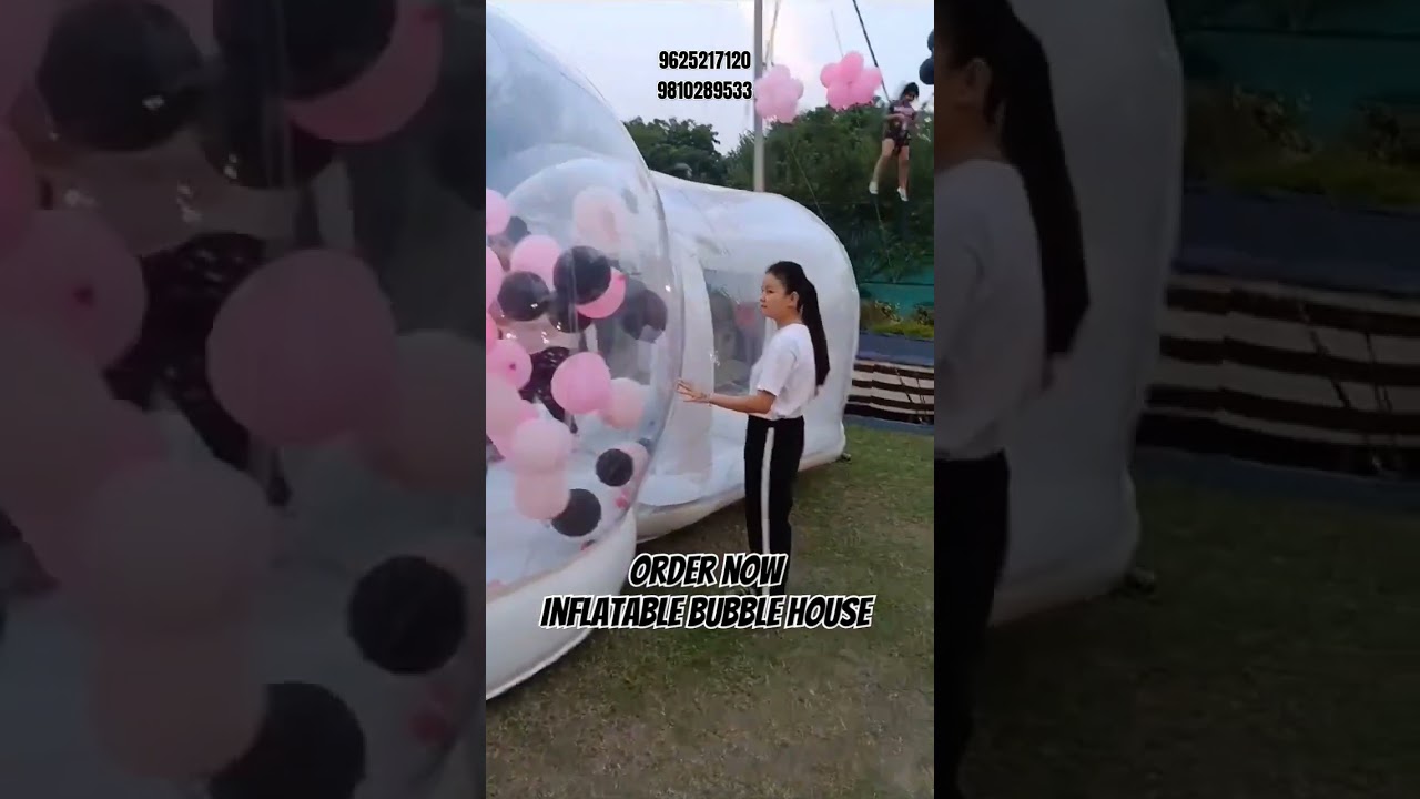 White Bubble House Bouncy Castle manufacturer in delhi laxmi nagar Delhi  