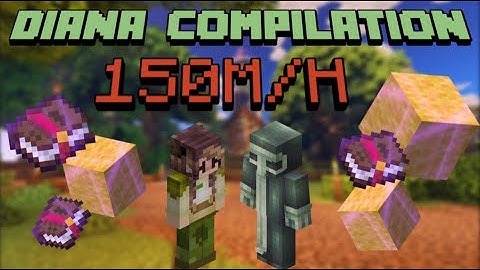 Loot compilation from 40 hours of Diana v2 | Hypixel Skyblock | Montage