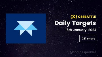 CSS Battle Daily Targets | 16th Jan, 2024 | Solution