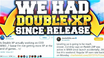 REASON WHY WE BEEN "LEVELING UP" SLOW IN WW2! WE HAD DOUBLE XP SINCE *RELEASE* (COD WW2)