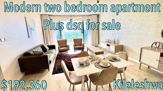 Touring a modern two bedroom apartment plus dsq for sale in Nairobi