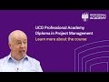 UCD Professional Academy Diploma in Project Management - Ireland