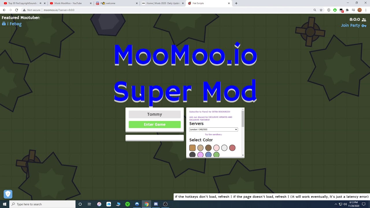 moomoo.io PRO MOD (NO NUMPAD)  MooMoo.io Mods, Hacks, Skins, Unblocked