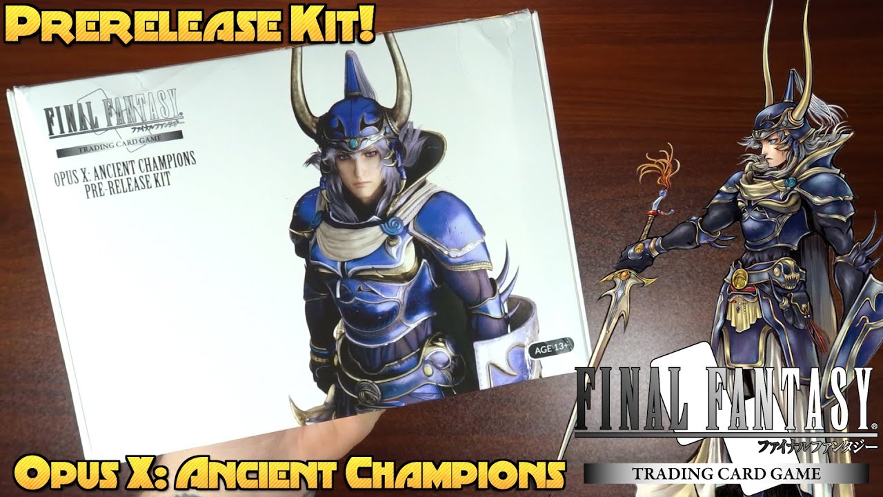 Final Fantasy TCG Opus X Ancient Champions Pre Release kit 