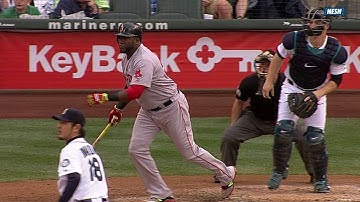 BOS@SEA: Papi lines a single, collects third RBI