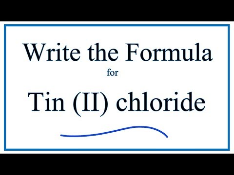 Video: Formule voor tin(II)chloride?