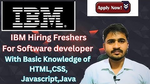 IBM Freshers Hiring For Software developer || with HTML,CSS, Javascript knowledge || Apply Now #job