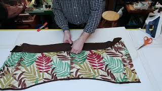 How to sew a separate pocket to a window valance