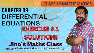 Differential equations | Exercise 9.1 solutions | Class12 Mathematics