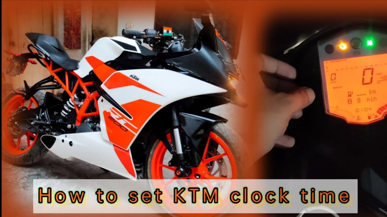 28March 2022, how to set ktm bike's clock, ktm बाइक की क्लॉक केसे सेट