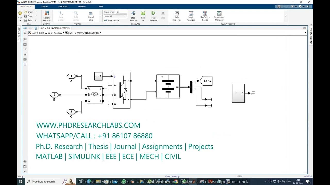 SMART GRID Electric Vehicle as an Ancillary Matlab Simulink Simulation ...