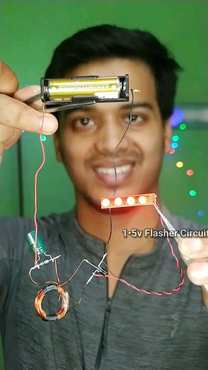 1•5v LED Flasher with Timing controller.  #circuit #experiment #electronic #diyprojects #led #flash