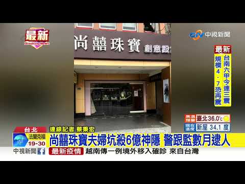 惡意倒閉坑殺6億 尚囍夫婦落網遭聲押│中視新聞 20200819