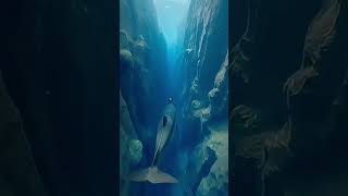 Dolphin POV — sonar-guided exploration of mysterious underwater structures #shortsfeed