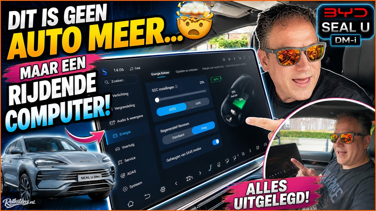 DIT IS GEEN AUTO MEER... MAAR EEN RIJDENDE COMPUTER! 🤯 | BYD SEAL U DM-i - VLOG #807