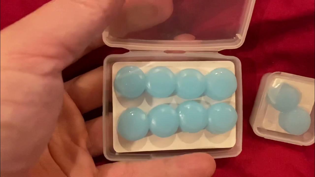 Unboxing Becheln Sound Blocking Silicone Ear Plugs Blue Colour