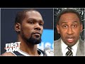 Stephen A. reacts to the Nets’ GM saying Kevin Durant’s return is the ‘$110M question’ | First Take
