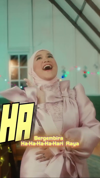 Raya menjelang lagi, Kita berkumpul lagi, Bergembira ha-ha-ha-ha hari raya