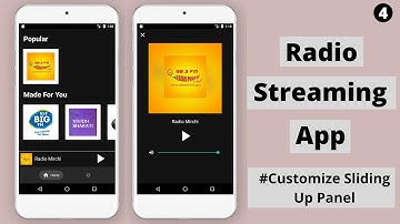 Radio Streaming App | Online FM Radio | Customize Sliding Up Panel