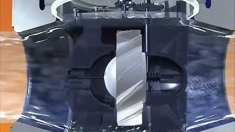 Woltman water meter working