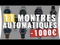 Les Meilleures Montres Automatiques à moins de 1000€ (+1 Bonus)