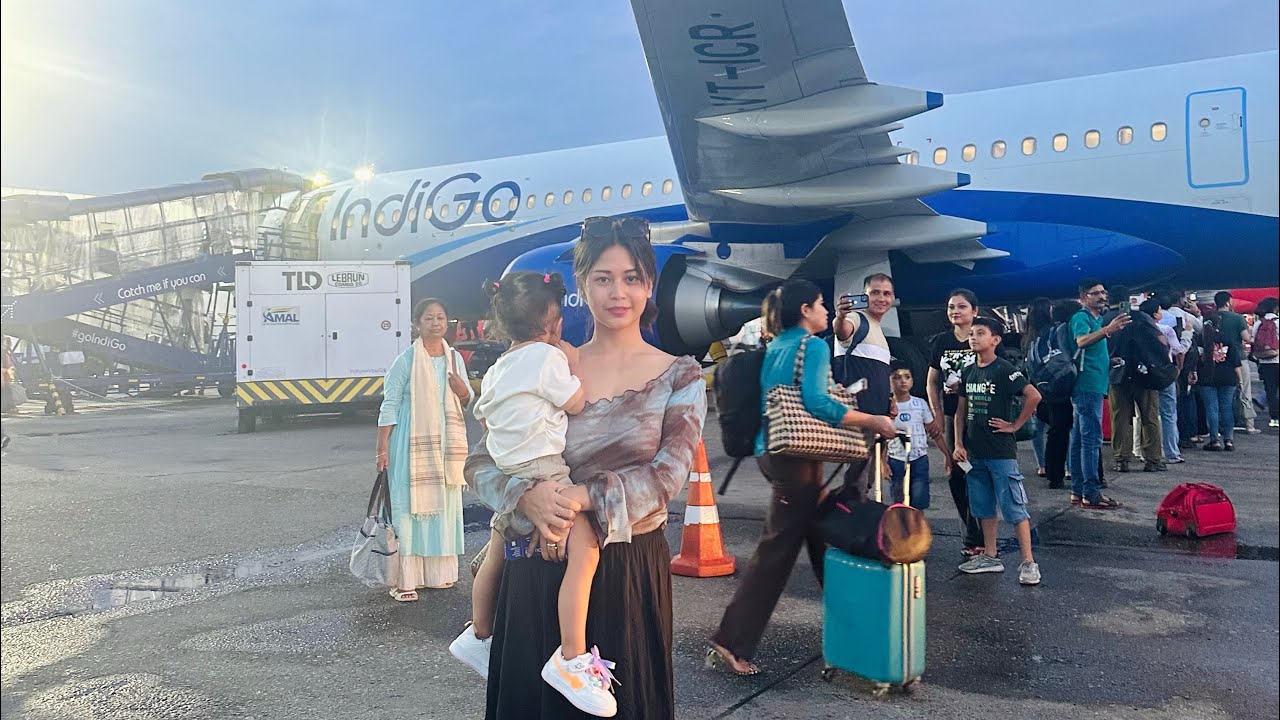 My first Flight || Babaat ni first time flight gakhwnai || Fuji Basumatary