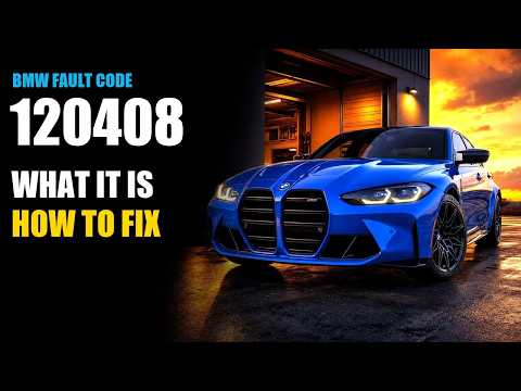BMW Fault Code 120408: Boost Pressure Control