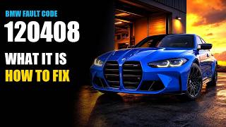 BMW Fault Code 120408 - What It Means & How To Fix It (Boost Pressure Control)