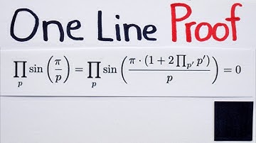 A Very Cute One Line Proof! 🥰