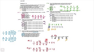 June 2007 LSAT Logic Game 1 Question 5